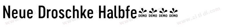 Neue Droschke Halbfe字体转换